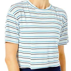 Blue Striped Addison Bay Everyday Short Sleeve Tee - Medium with tags